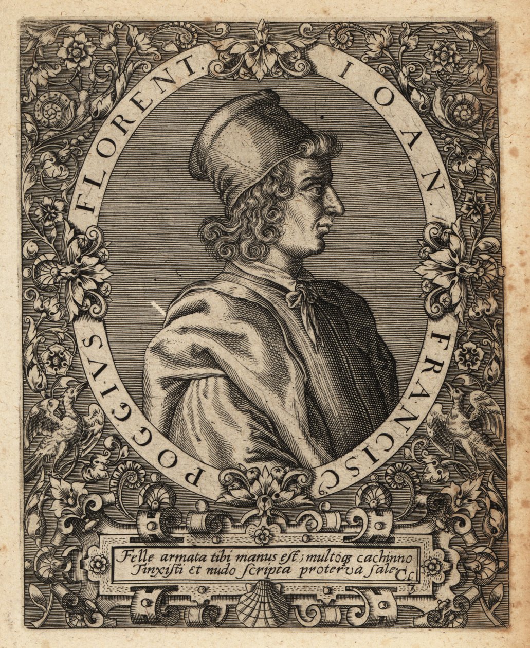 Gian Francesco Poggio Bracciolini av Theodore de Bry