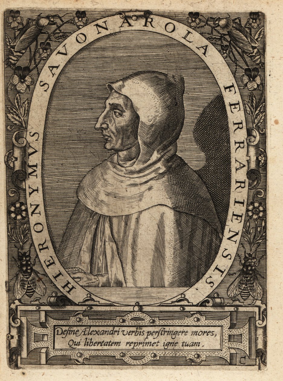 Girolamo Savonarola av Theodore de Bry