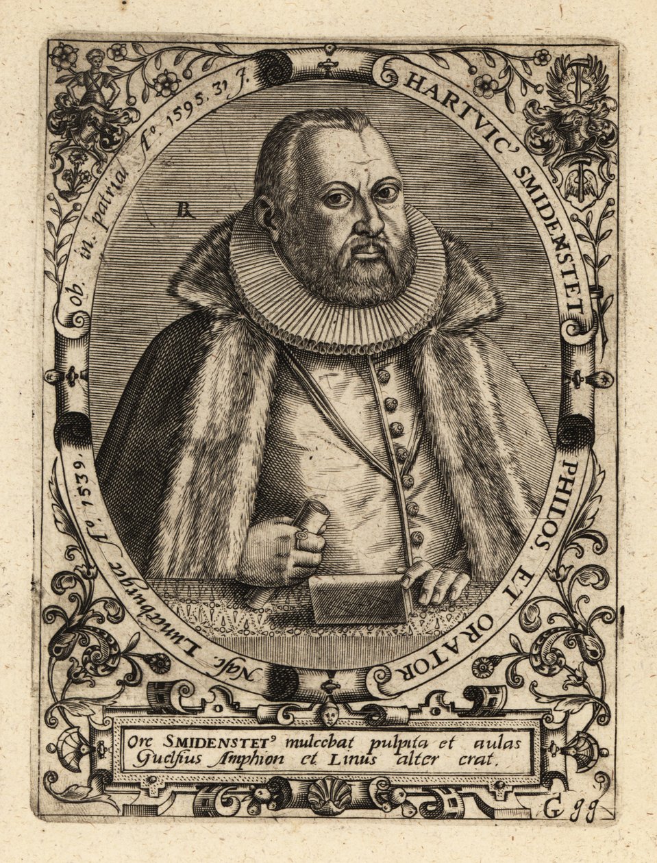 Hartwig Schmidenstedt , tysk retoriker. av Theodore de Bry