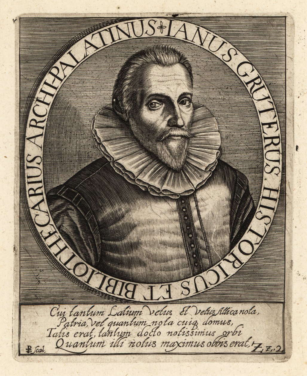Jan Gruter, flamskfødt filolog av Theodore de Bry