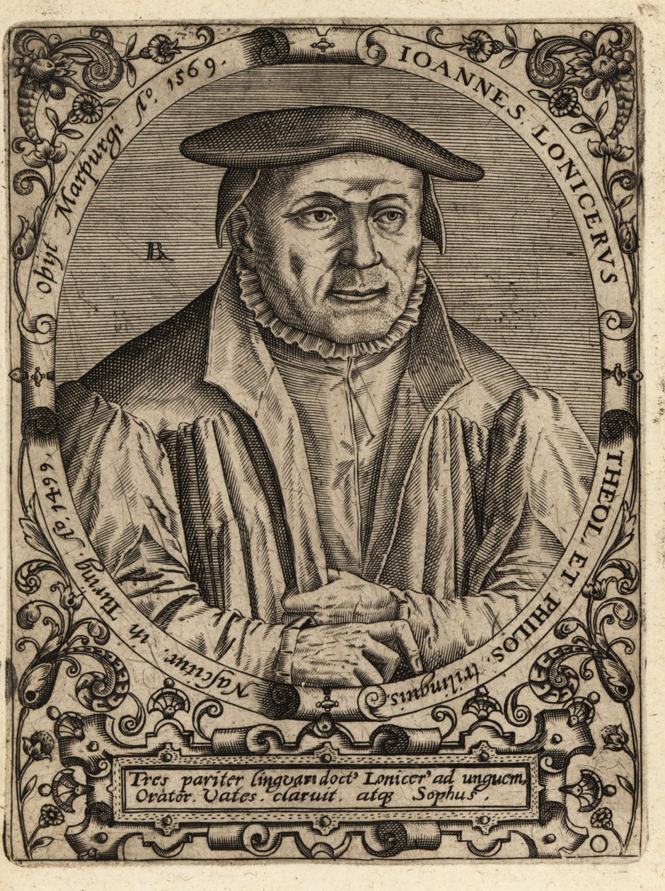Johann Lonitzer av Theodore de Bry