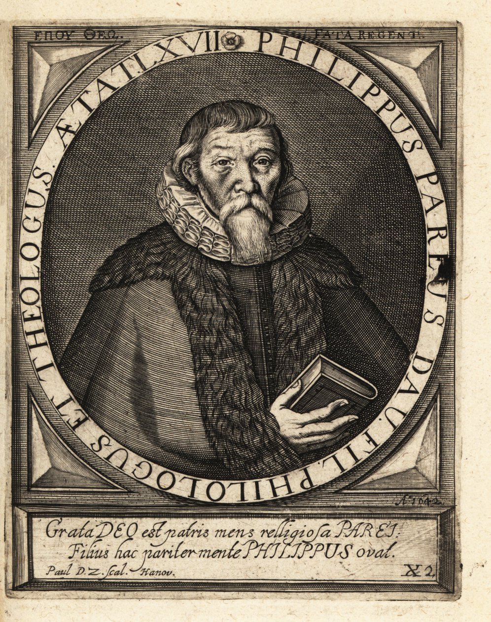 Johann Philipp Pareus av Theodore de Bry