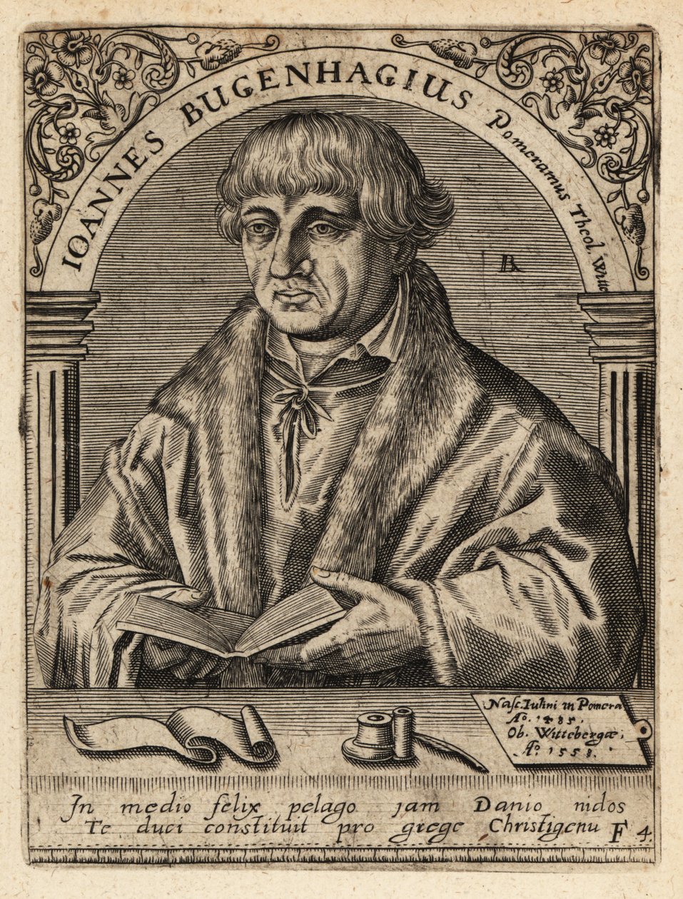Johannes Bugenhagen av Theodore de Bry