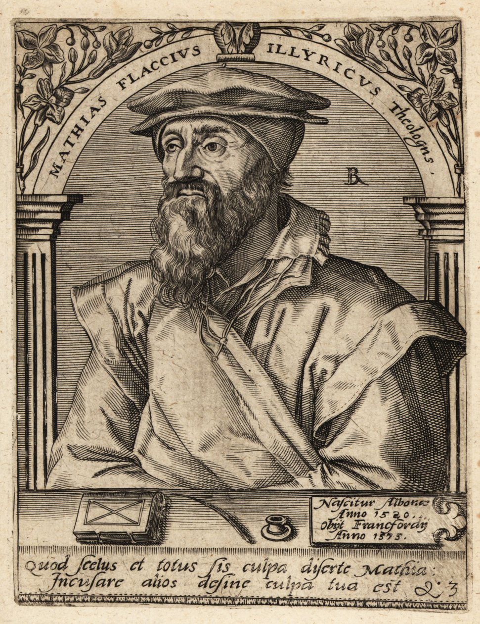 Matthias Flacius av Theodore de Bry