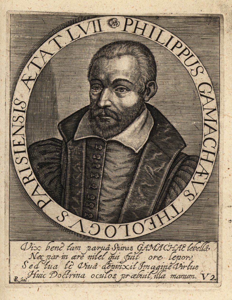 Philippe de Gamache av Theodore de Bry
