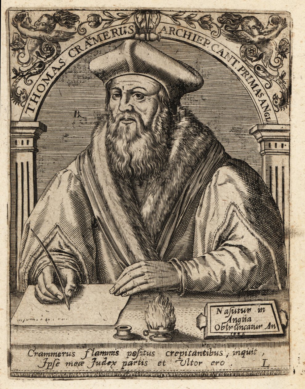 Thomas Cranmer av Theodore de Bry