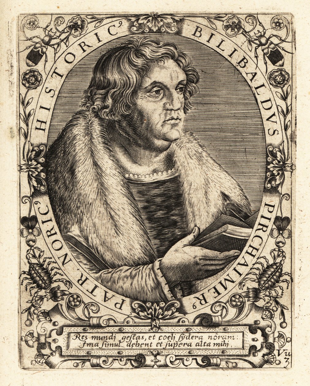 Willibald Pirckheimer, tysk advokat. av Theodore de Bry