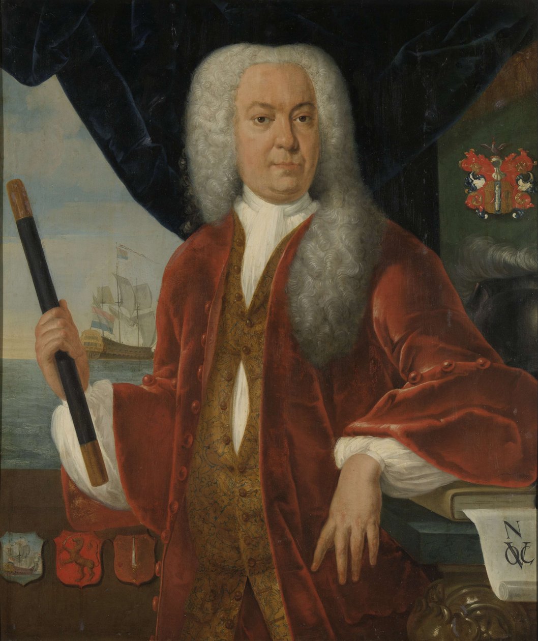Adriaan Valckenier (1695-1751). Generalguvernør (1737-41) av Theodorus Justinus Rheen