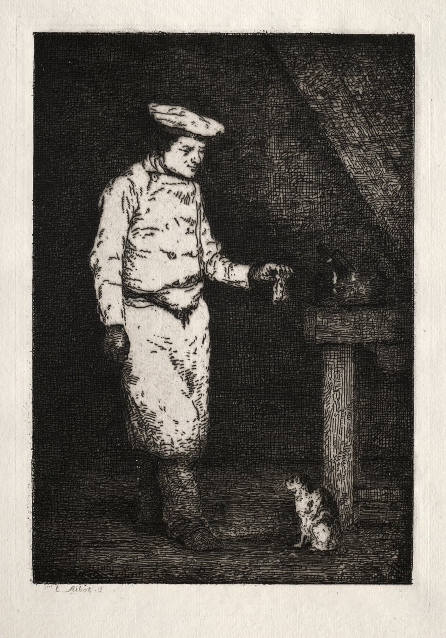 Kattens lunsj av Theodule Ribot