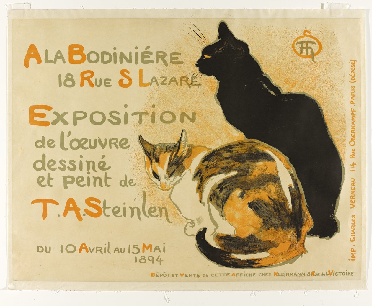 På Bodiniere, 1894 av Théophile Alexandre Steinlen
