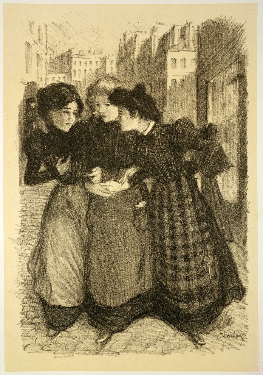 Originaltegning for 'The Masters of the Poster' av Théophile Alexandre Steinlen