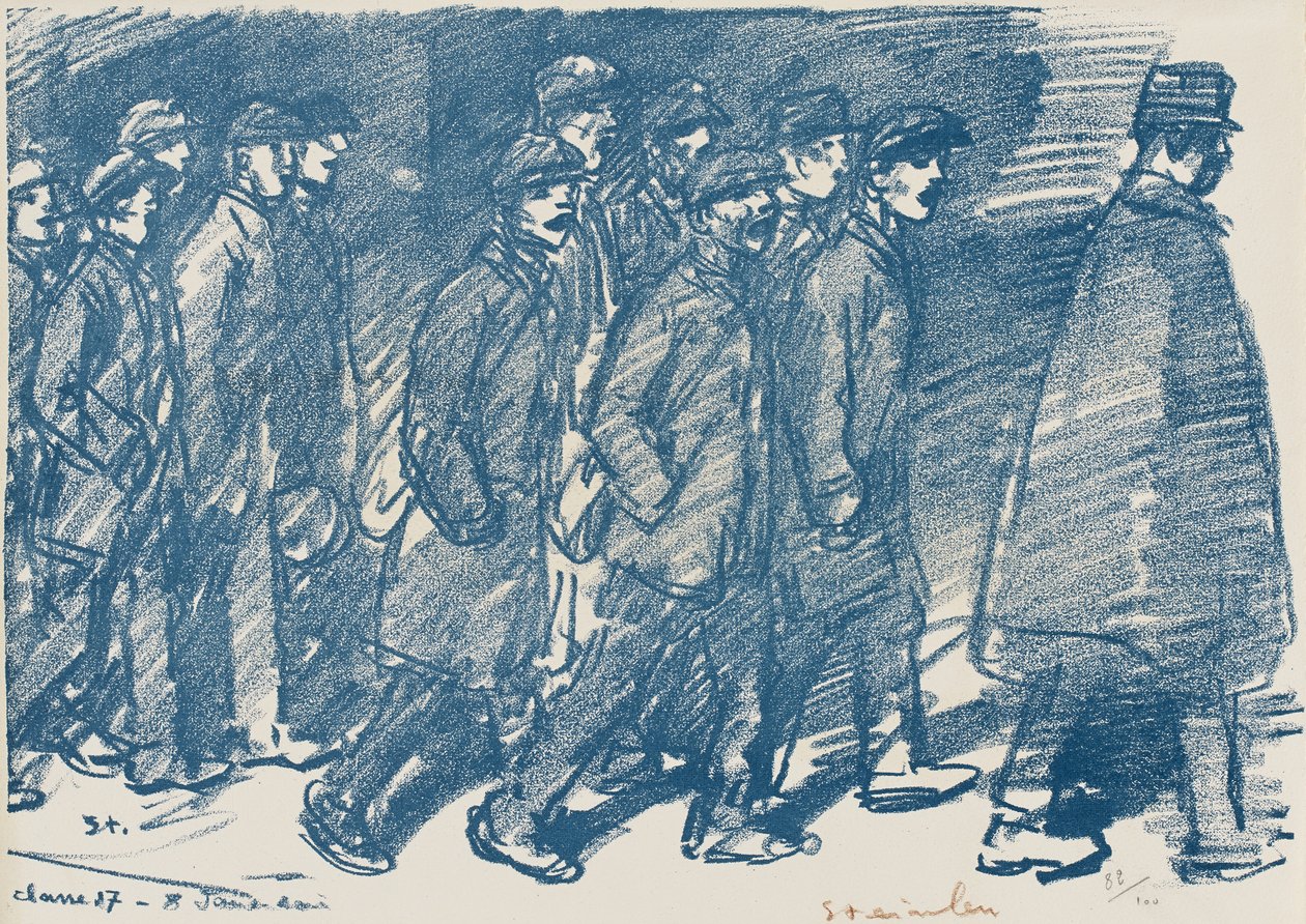 Uten tittel, sent på 1800-tallet (litografi på vevd papir) av Théophile Alexandre Steinlen