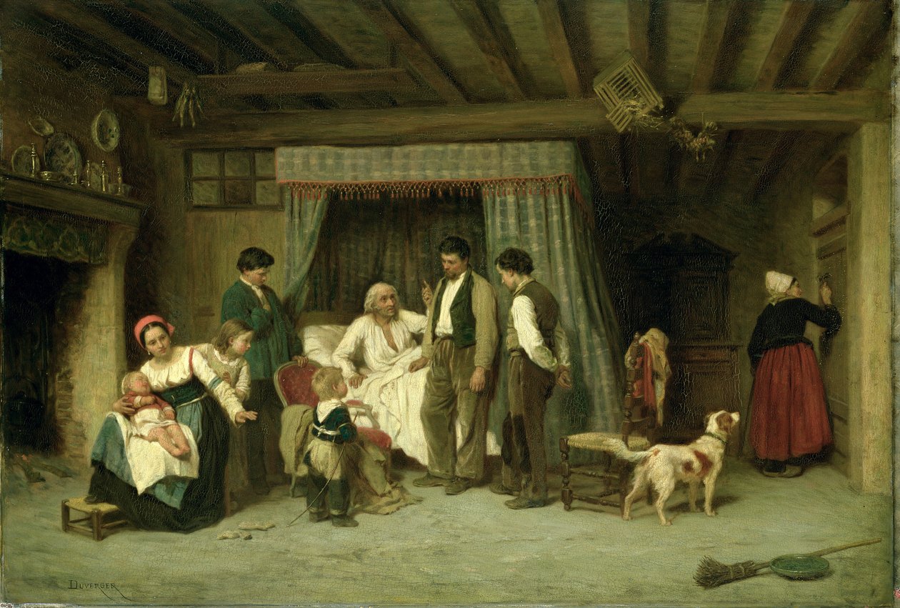 The Final Warning, 1886 (olje på mahognipanel) av Theophile Emmanuel Duverger