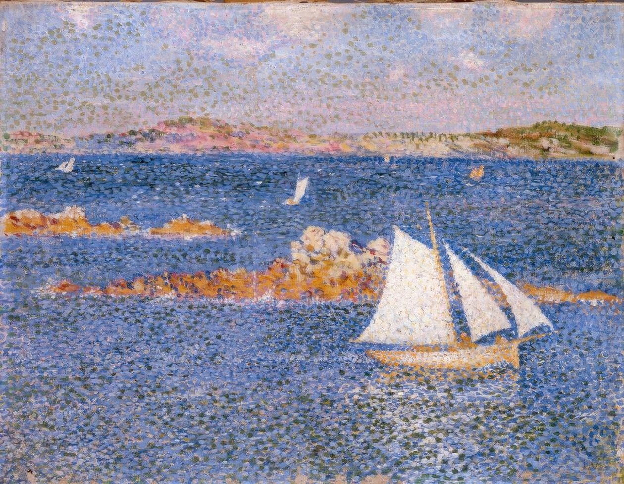 Nær steinene i Per-Kiridec av Théo van Rysselberghe