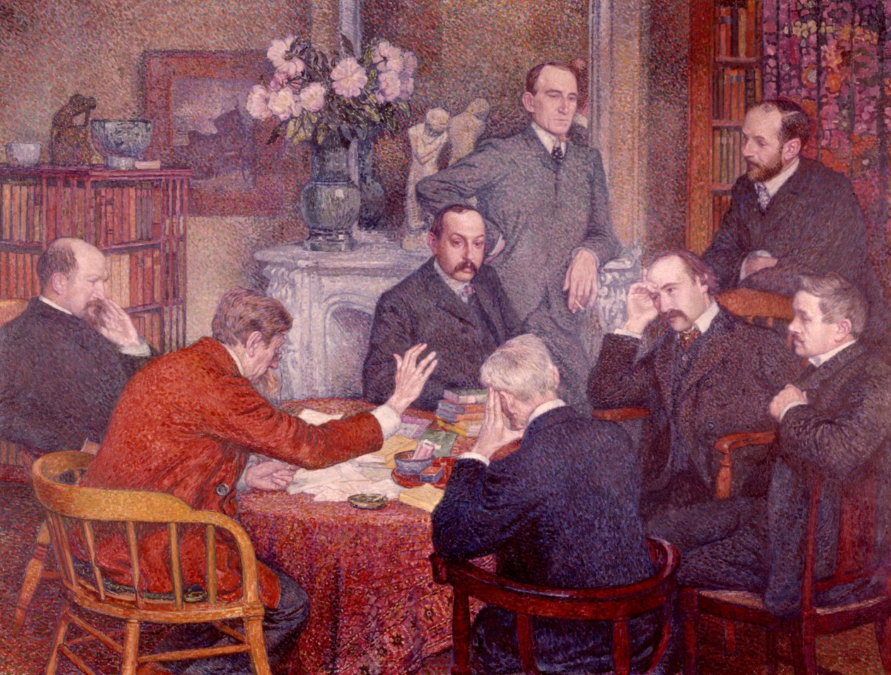 Forelesningen, 1903. av Théo van Rysselberghe