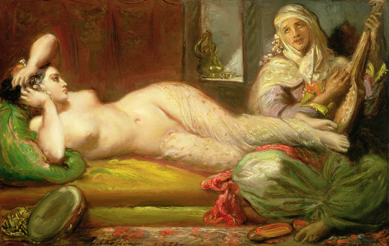 Reclining Odalisque, 1853 av Théodore Chassériau