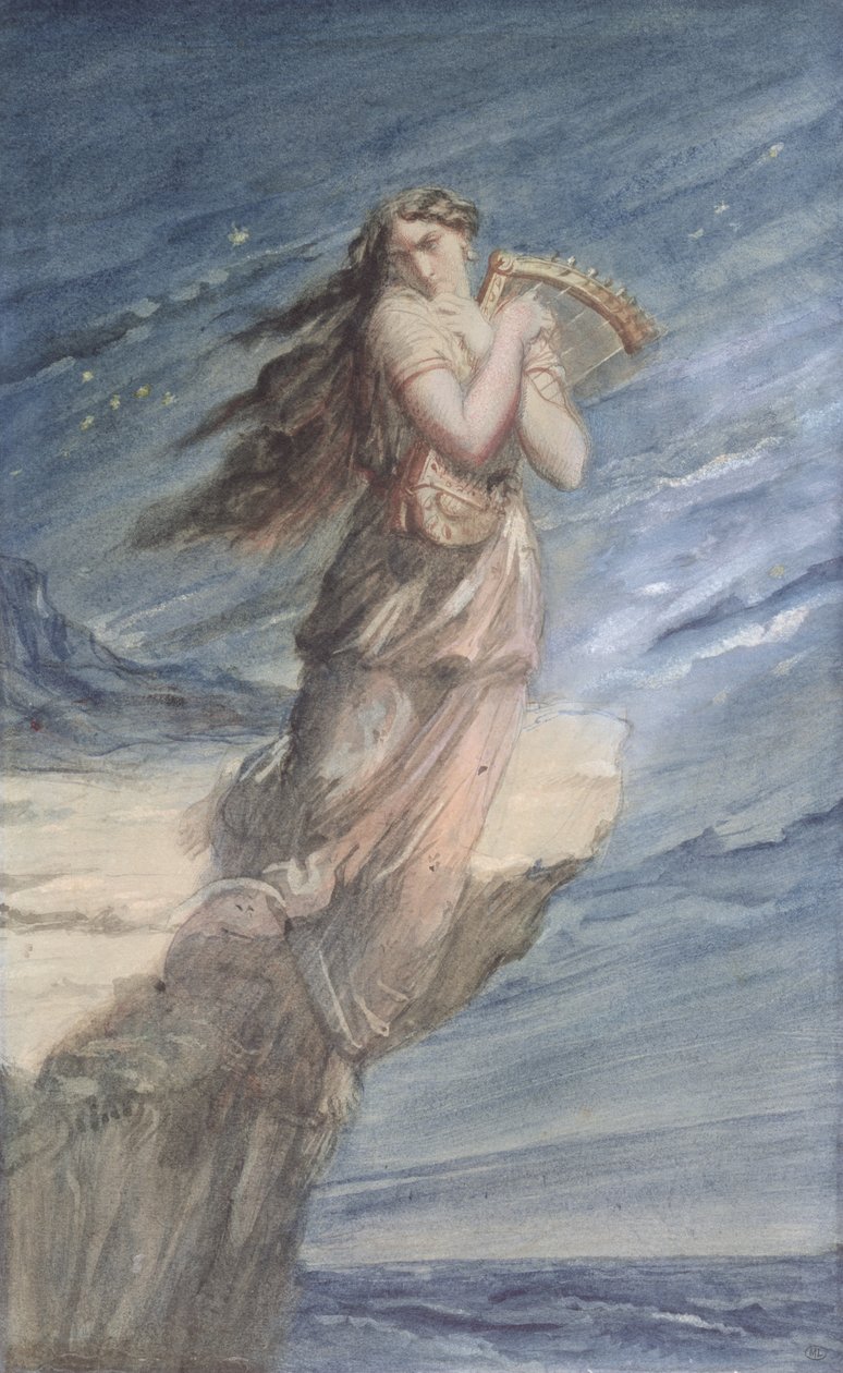 Sapphos død av Théodore Chassériau