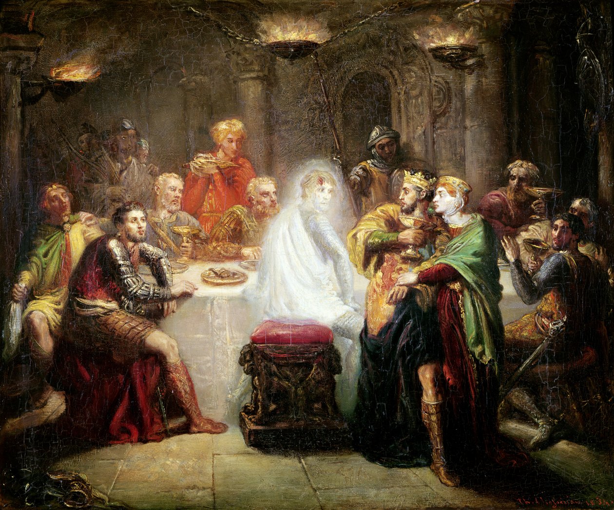 The Ghost of Banquo av Théodore Chassériau