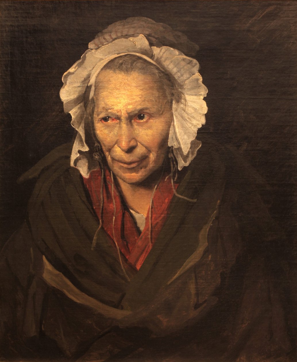 Portrett av en dement kvinne av Theodore Gericault