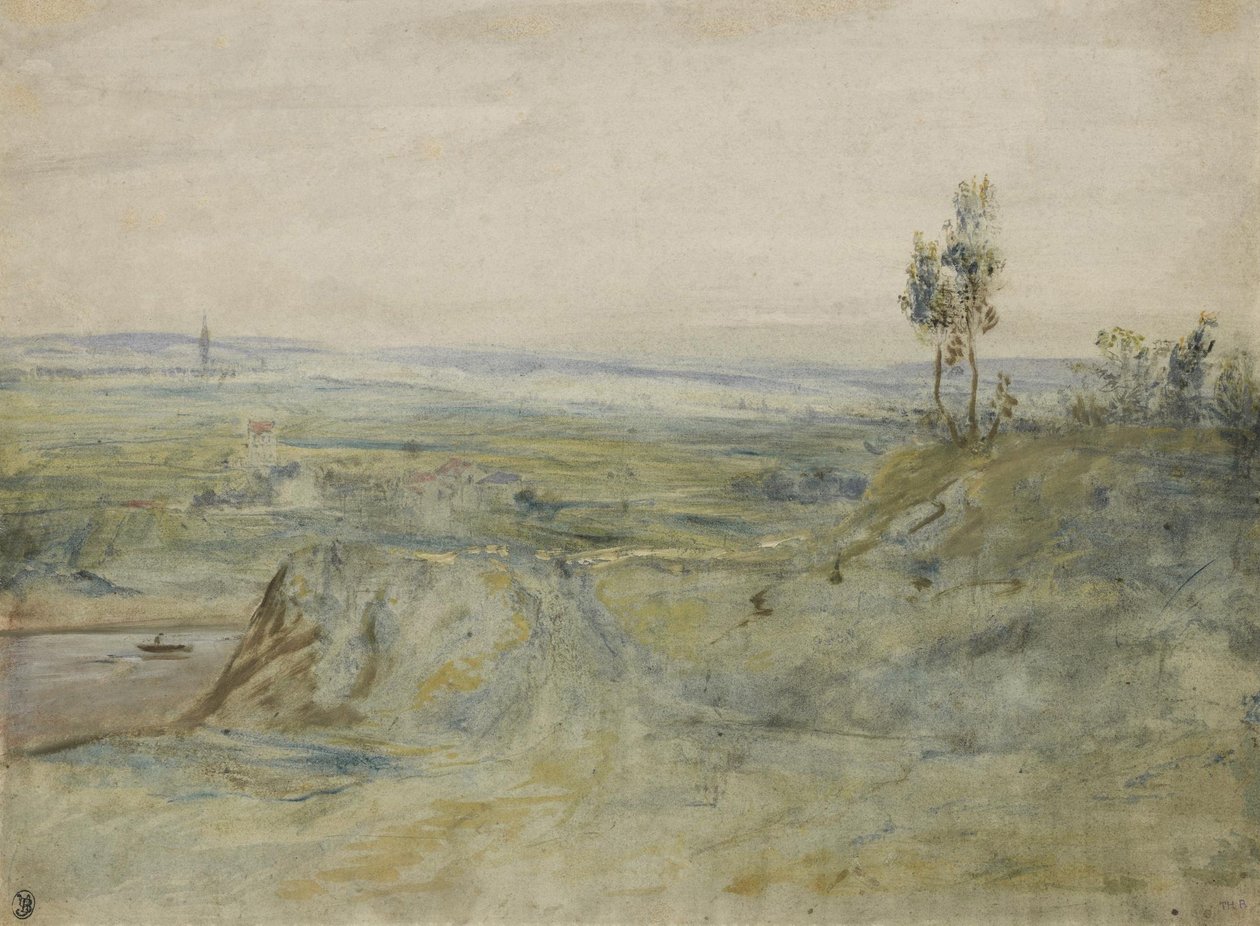 La Plaine, utsikt fra høylandet i Meudon av Pierre Etienne Theodore Rousseau