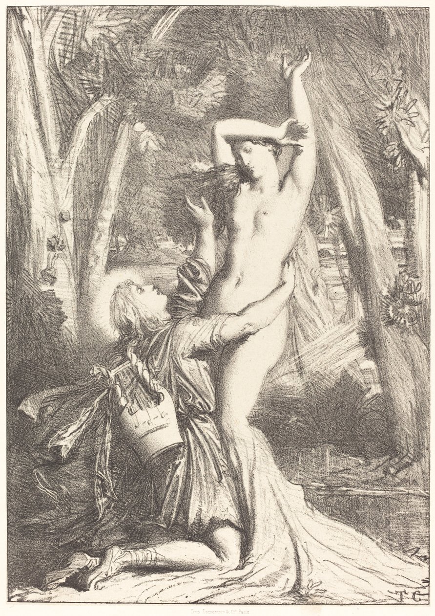Apollo og Daphne av Théodore Chassériau