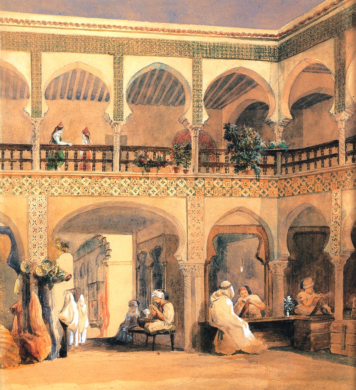 Basar i Orleans, 1840-årene. av Théodore Chassériau