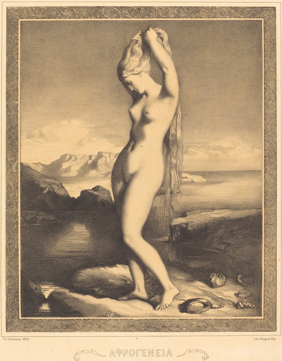 Venus Anadyomene av Théodore Chassériau