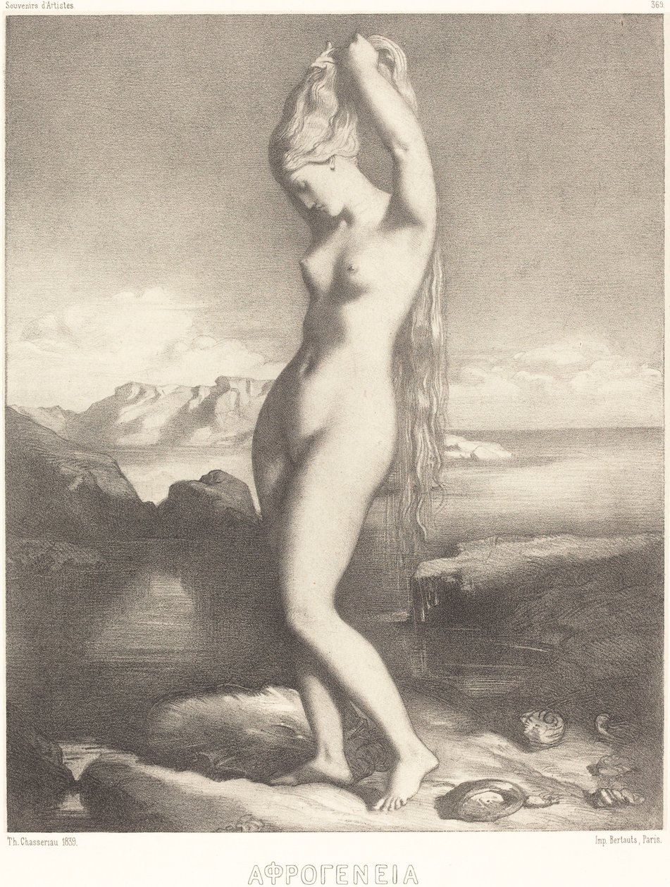 Venus Anadyomene av Théodore Chassériau