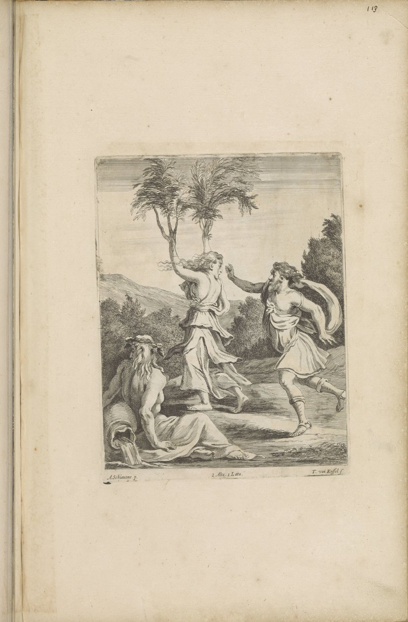 Apollo i Daphne av Théodorus van Kessel