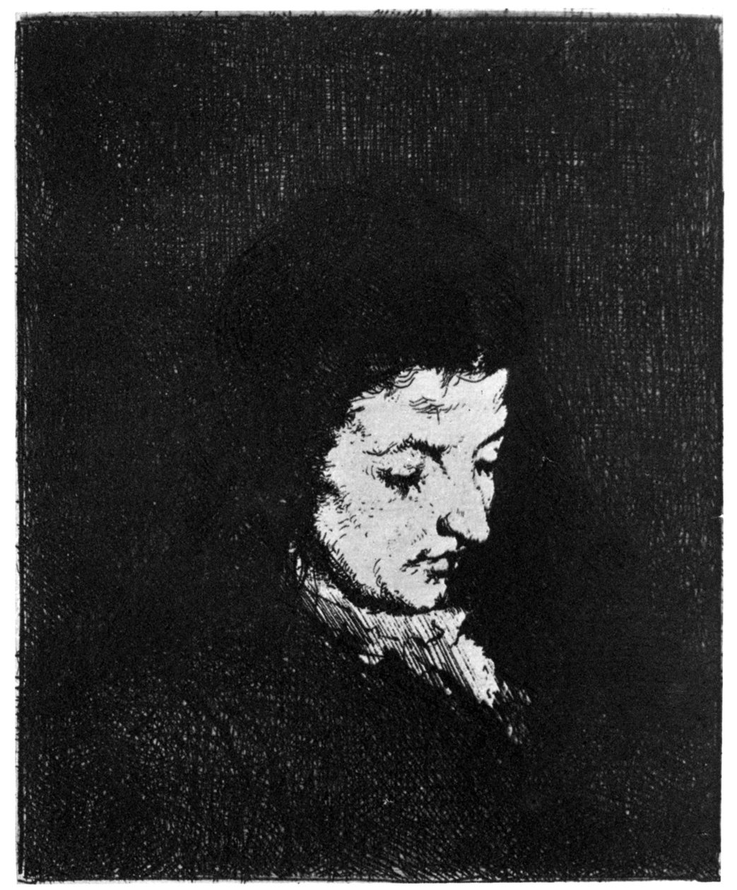 Bondekvinne, bonde, c1840-1890 1924 av Auguste Theodule Ribot