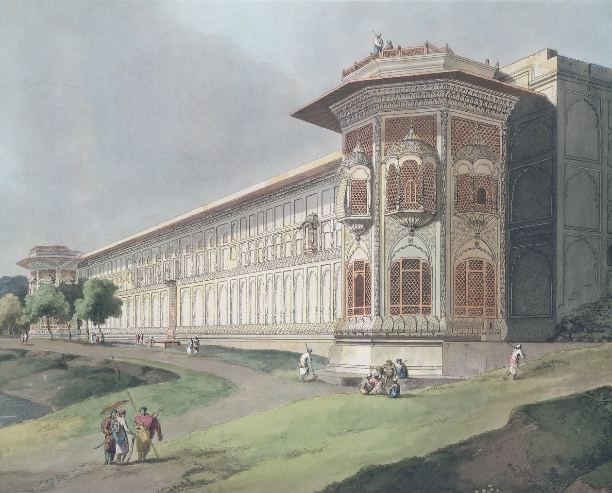 Cotsea Bhaug ved elven Jumna ved Delhi, plate 4 fra 