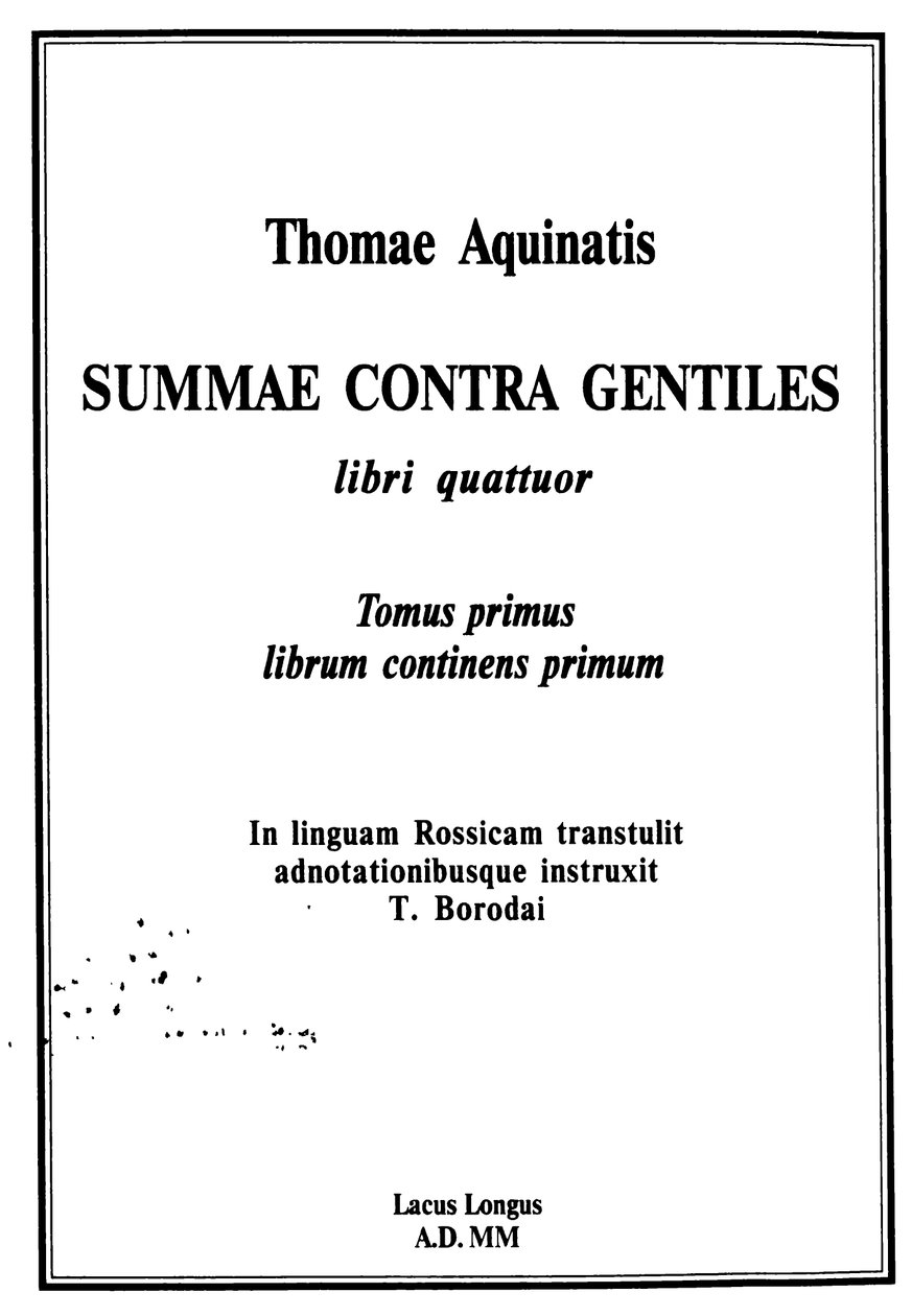 Tittelutgave av Thomas Aquinas