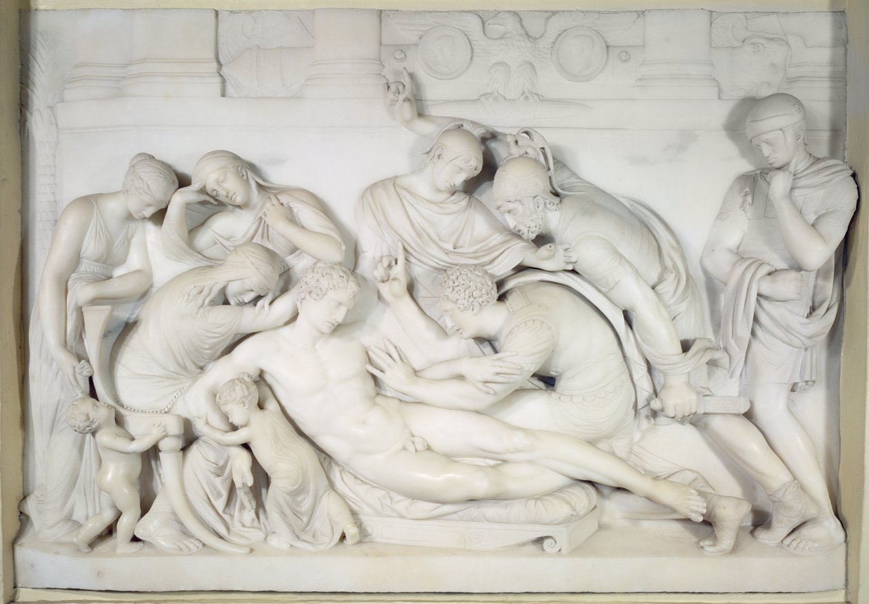The Death of Germanicus, ca. 1774 (marmor) av Thomas Banks