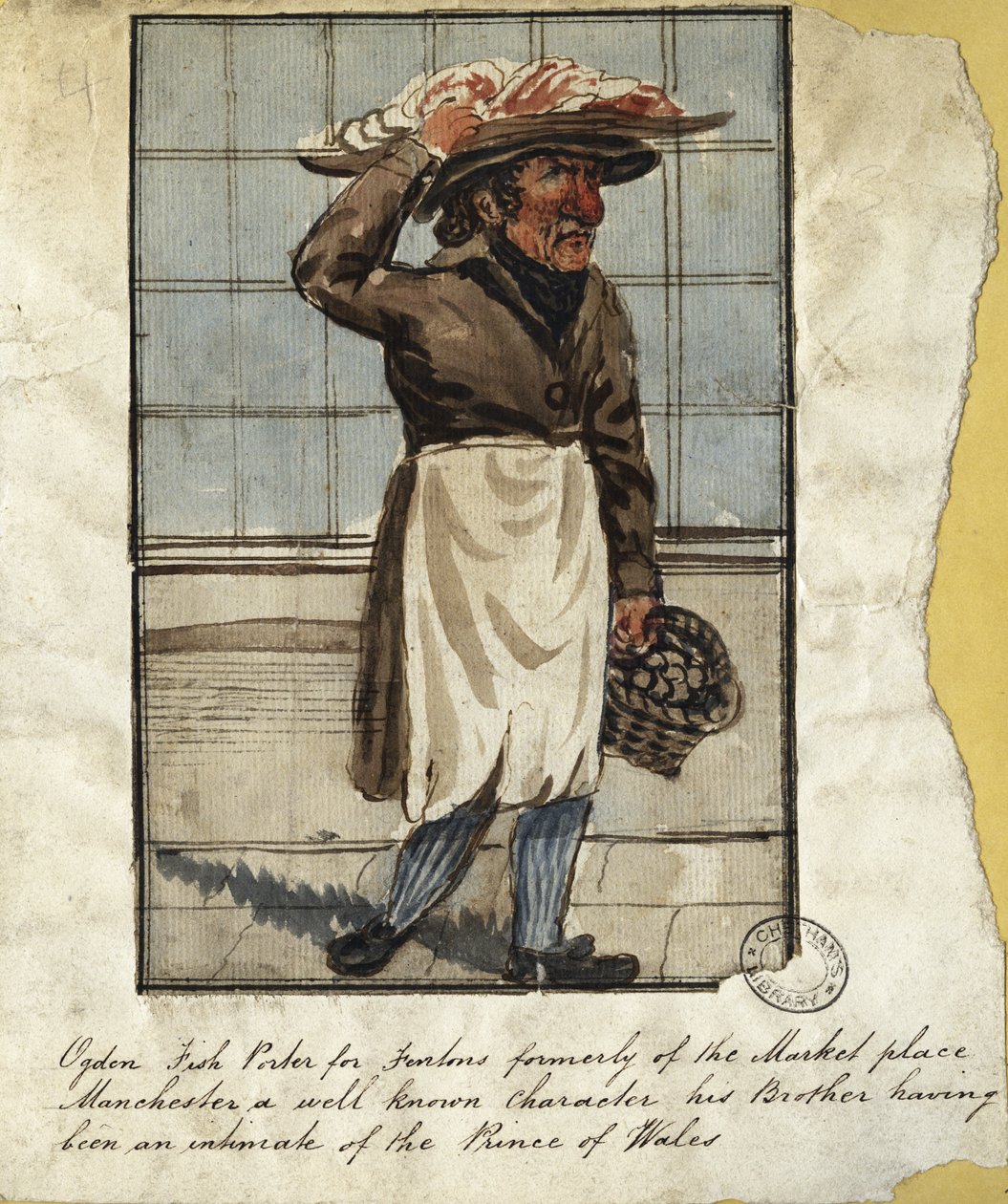 Balladeselger, tidlig på 1800-tallet (penn og blekk og wc på papir) av Thomas Barritt