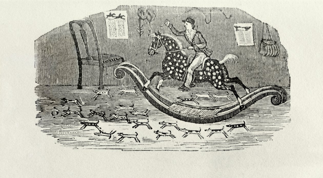 A Young Gentleman Sportsman (tregravering) av Thomas Bewick