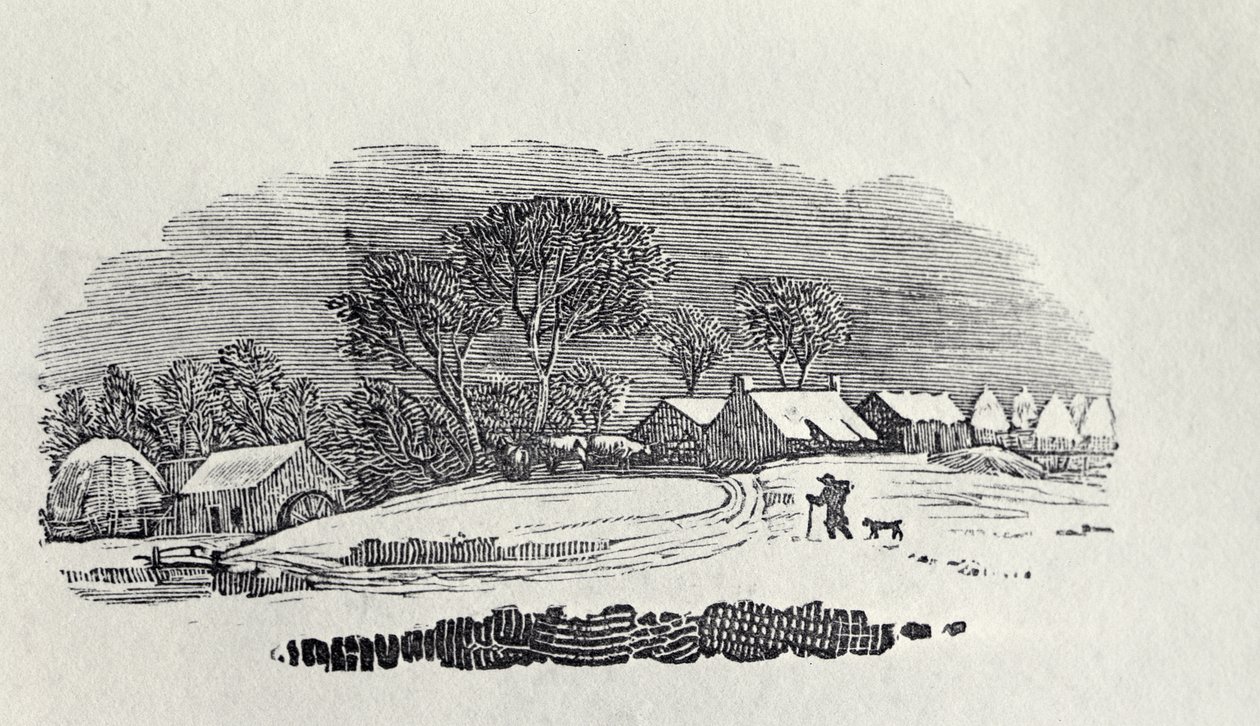 Approaching a Village in the Winter, fra 