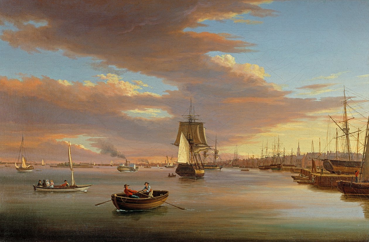 På Delaware av Thomas Birch