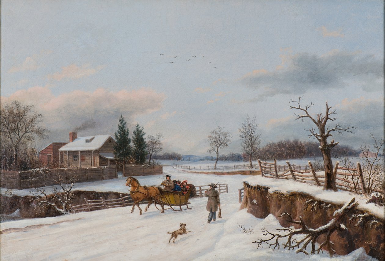 Kanefart nær Philadelphia, 1841 av Thomas Birch