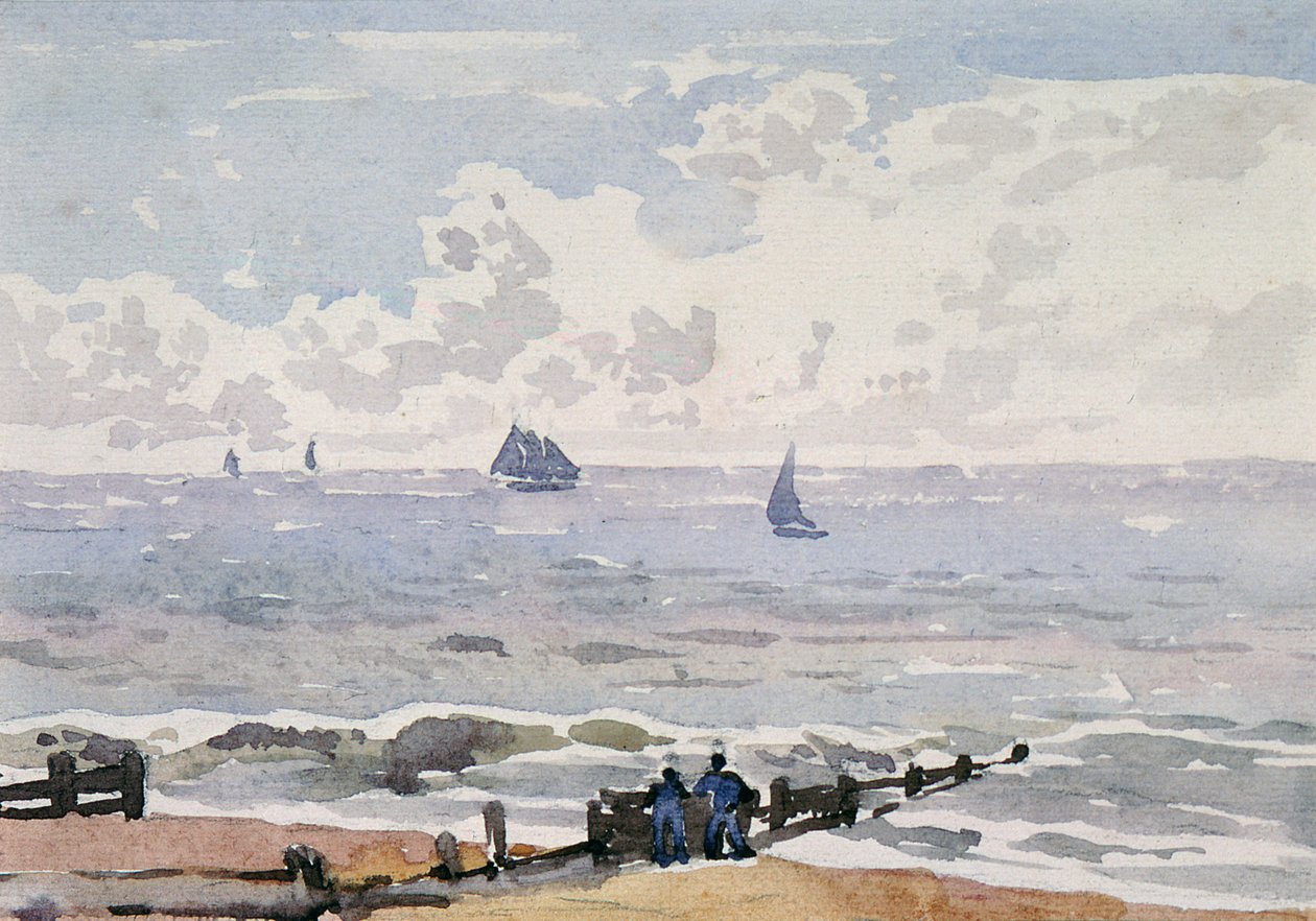 Sjølandskap fra stranden, Aldeburgh av Thomas Churchyard