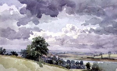 Utsikt over Deben fra an Eminence, Woodbridge, Suffolk av Thomas Churchyard