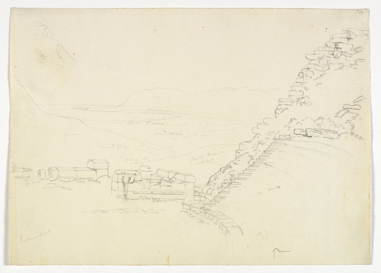 Teater i Segesta, Sicilia, 1842 av Thomas Cole