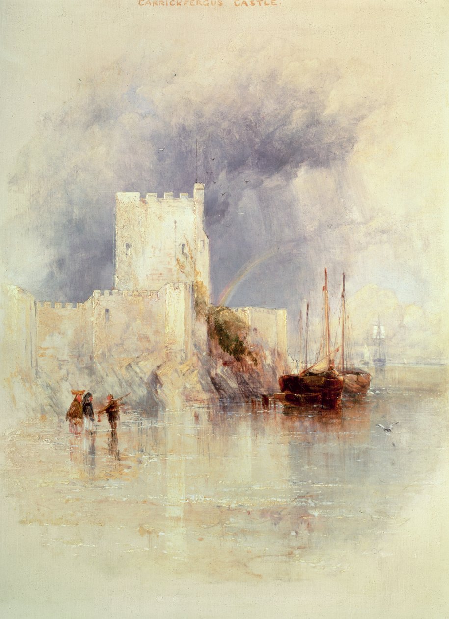 Carrickfergus, Irland av Thomas Creswick