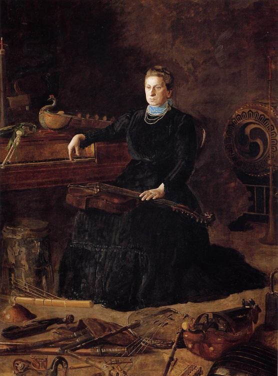 Antiquated Music Portrait av Sarah Sagehorn Frishmuth av Thomas Eakins