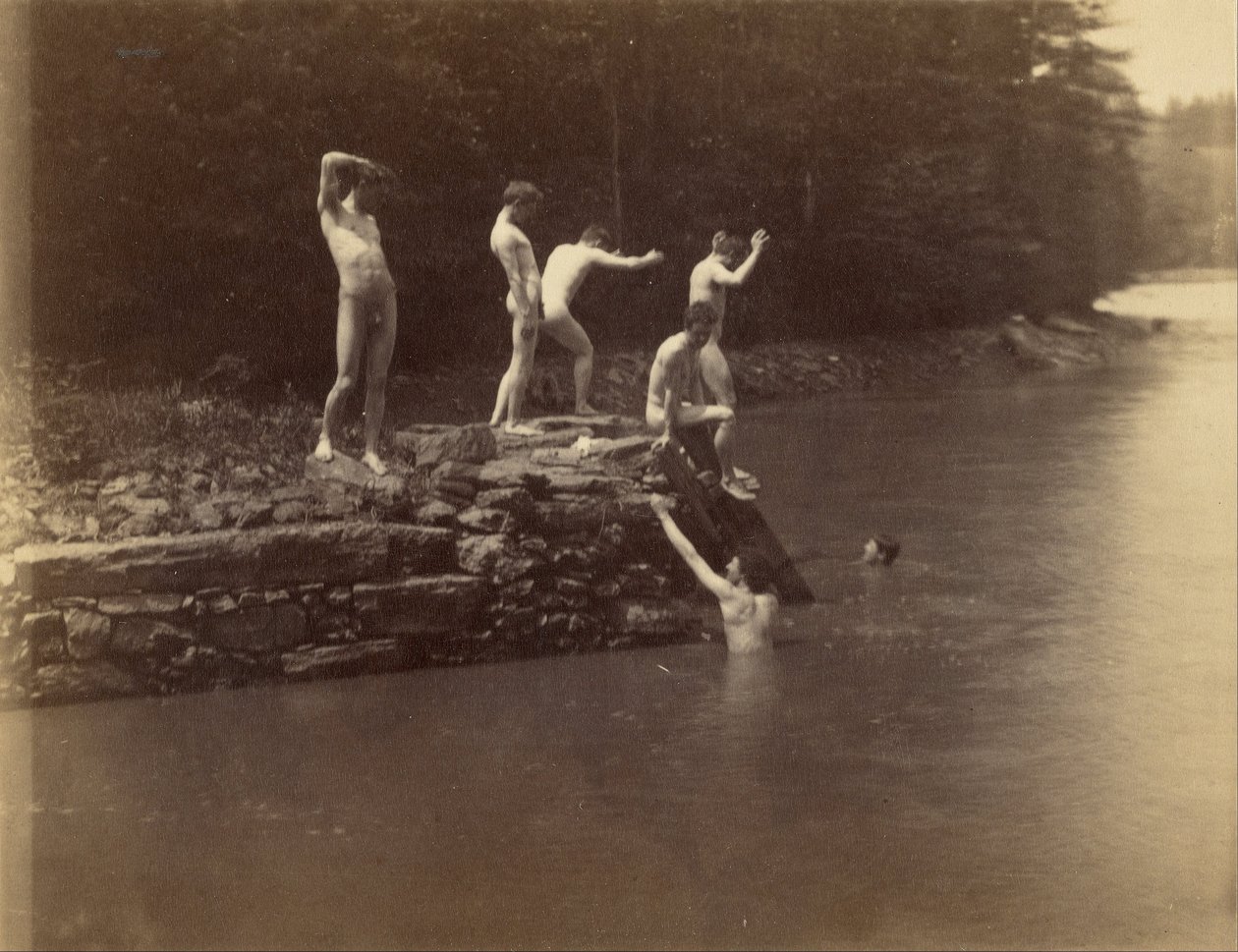 Eakinss studenter ved The Swimming Hole av Thomas Eakins