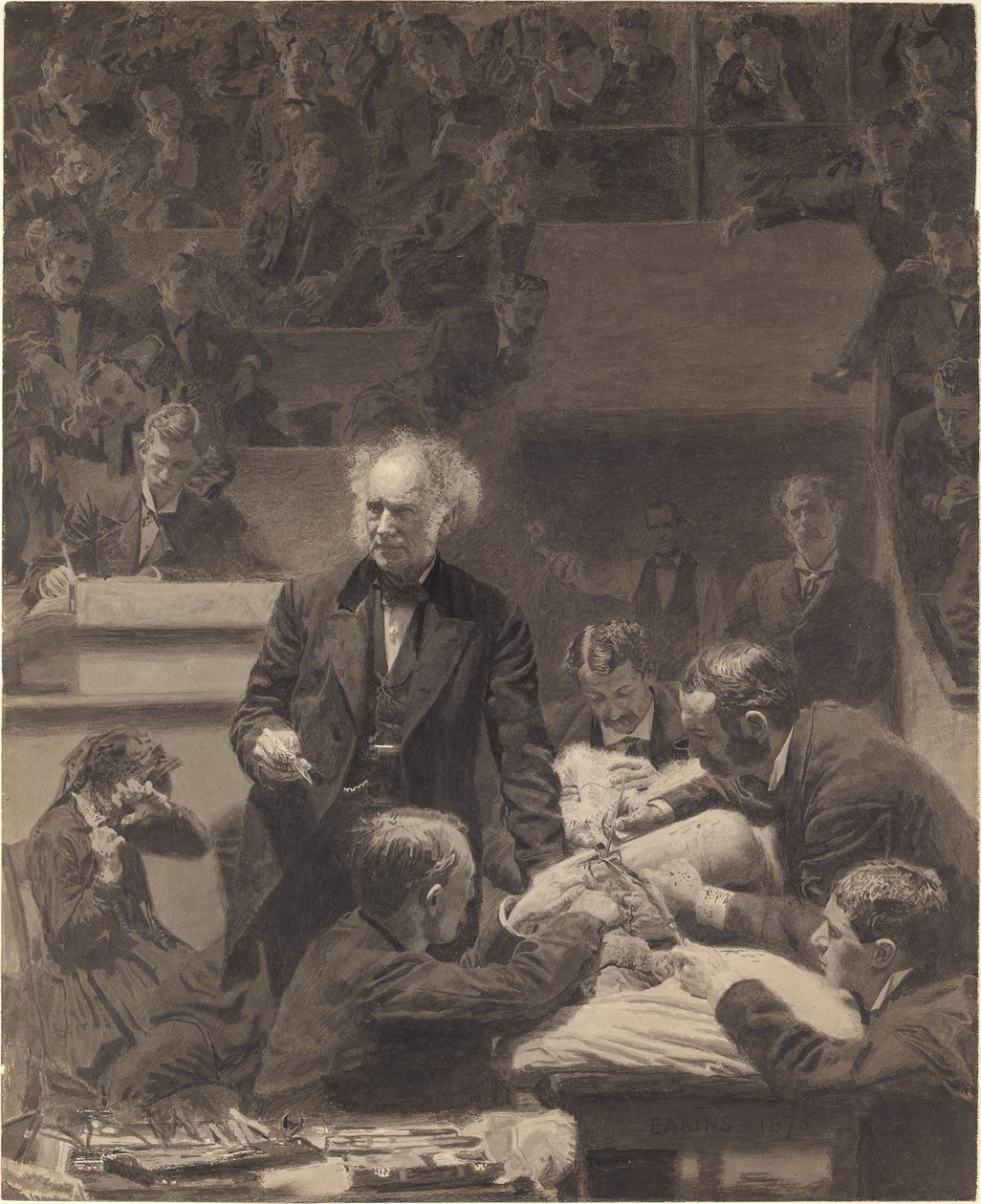 Gross Clinic, G91 av Thomas Eakins