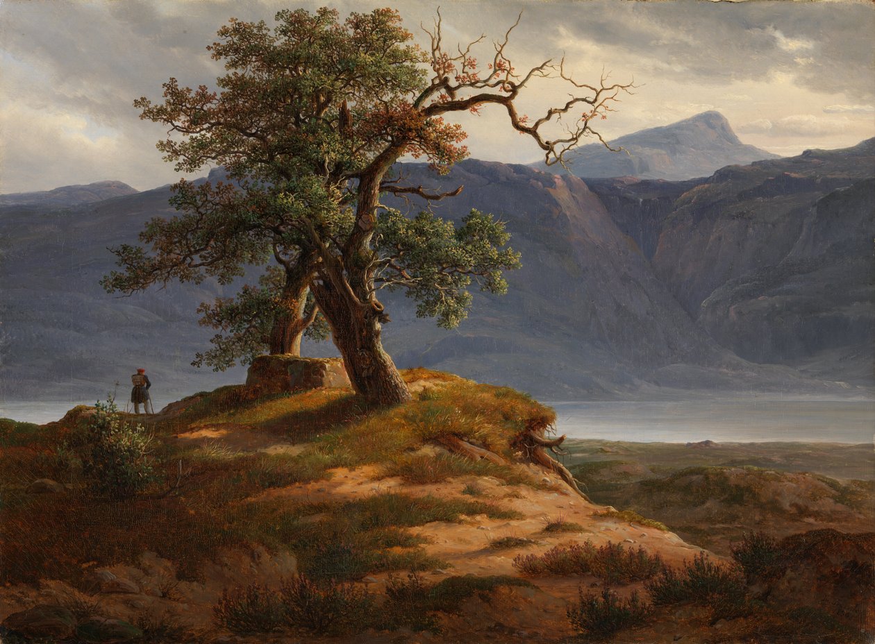 Landskap med turgåer av Thomas Fearnley
