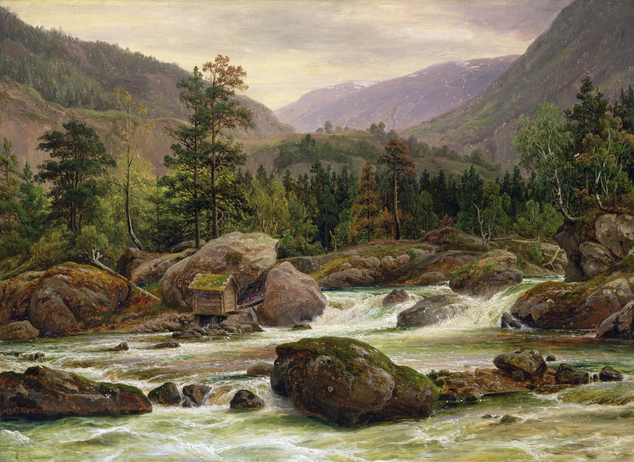 Norsk Foss, 1840 av Thomas Fearnley
