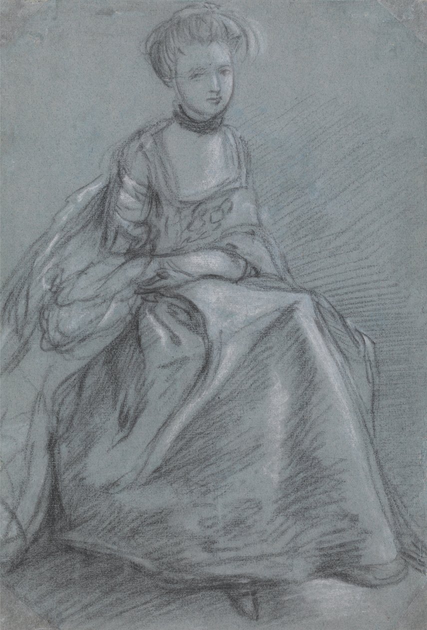 En kvinne sittende av Thomas Gainsborough