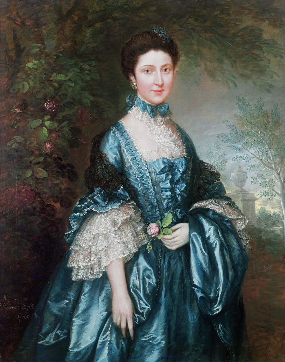 Frøken Theodosia Magill, grevinne Clanwilliam (d. 1817), 1765 av Thomas Gainsborough