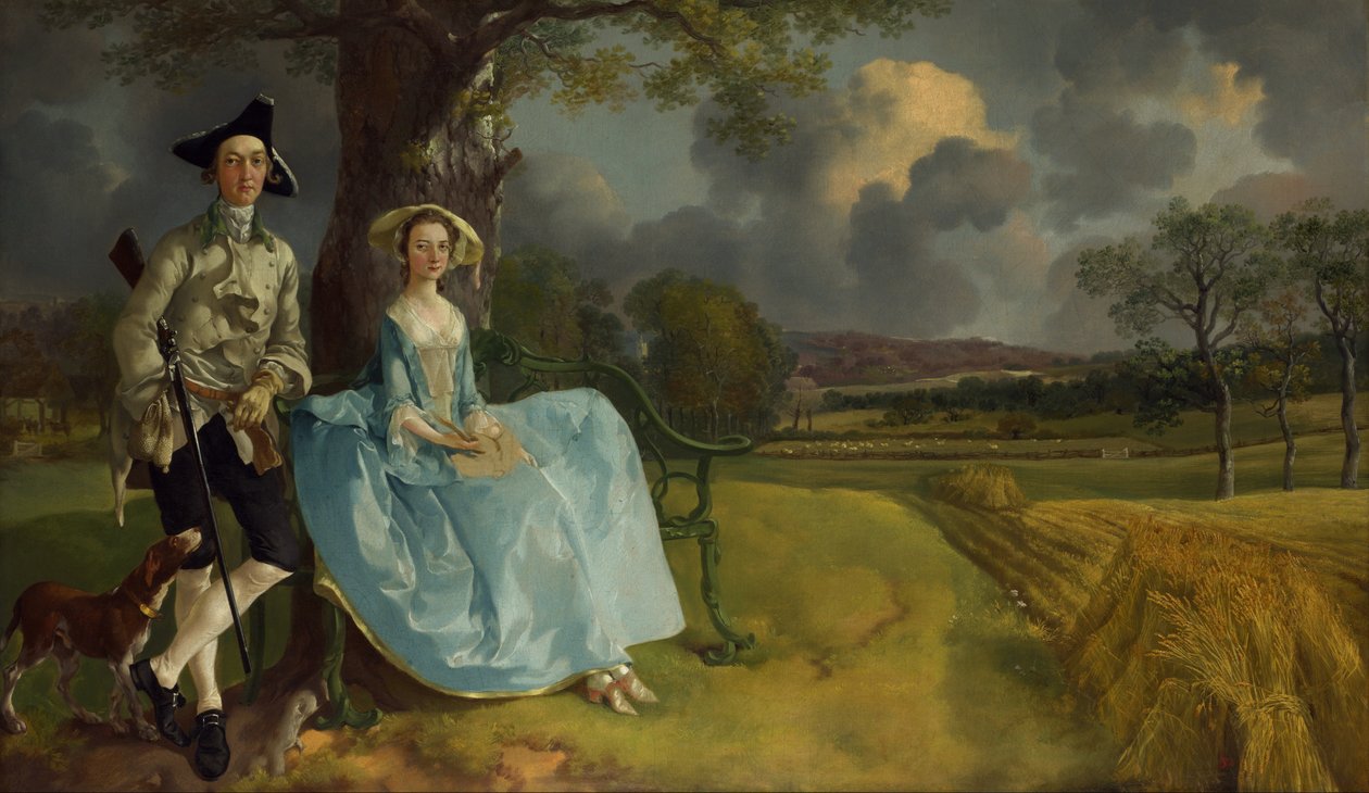 Mrs and Mrs Andrews av Thomas Gainsborough